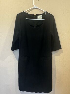 Kate Spade Black Shift Dress with Back Zip